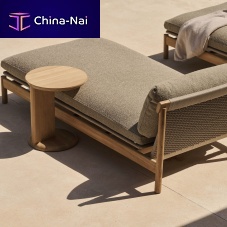 Contemporary side table AMANUteakteak baseround