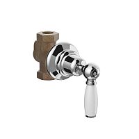 Built-in shut-off valve 0-154chromed metalbathroom1-hole