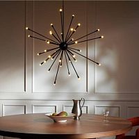 Contemporary chandelier GalaxyaluminumPMMAsputnik