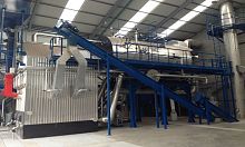 Steam boiler gaswater tubewith grate