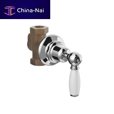 Built-in shut-off valve 0-154chromed metalbathroom1-hole