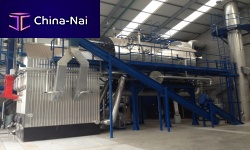 Steam boiler gaswater tubewith grate