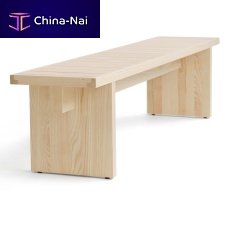 Contemporary bench PRINSESSANoakashwithout backrest