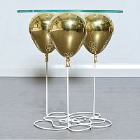 Original design side table UP BALLOONglasssteelcomposite