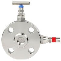 Monoflange valve IVM needlemanualdouble block-and-bleed