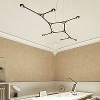 Pendant lamp CARBON LIGHTmetalcarbon fibercontemporary