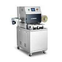 Vacuum tray sealing machine DQ320L with modified atmosphere packaging