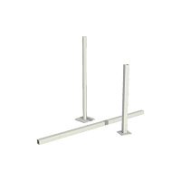 Galvanised steel fastening system for fencingexterior