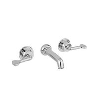 Shower mixer tap THE LEAWOODwall-mountedbrassnickel
