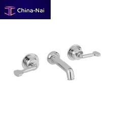 Shower mixer tap THE LEAWOODwall-mountedbrassnickel