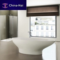 Oval bathtub ADLEfree-standingSolid Surfacewhite