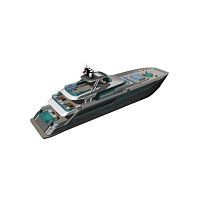 Catamaran super-yacht Majestic 40cruisingflybridgehydro-jet