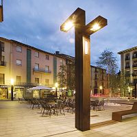 Urban lamp post EUDALDgardenminimalist designstainless steel