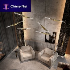 Pendant lamp METIERbrassglasscontemporary