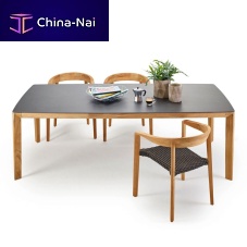Contemporary dining table LODGEteakceramicrectangular
