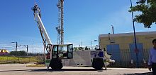 Concrete spraying machine Duodecimaarticulated arm