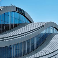 Pitched roofing DOUBLEzincmetal lookstanding seam