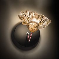 Contemporary wall light LAFLEUR indoorcoppervelvet