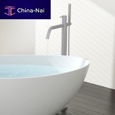 Washbasin mixer tap AT-07bathtubfloor-mountedchrome-plated brass