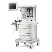 Trolley-mounted anesthesia workstation ADSIIwith respiratory monitoringwith ventilatorwith electronic gas mixer