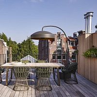 Garden lamp post DISC contemporarymetalLED