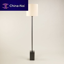 Floor-standing lamp CLEVELANDbrasslinencontemporary