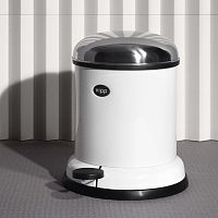 Bathroom trash can VIPP13stainless steelpowder-coated steelrubber