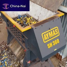 Double-shaft shredder SH 360for woodfor non-ferrous materialstire