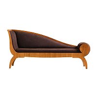 Traditional daybed PAOLINAfabricleathercherrywood