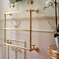 Hot water towel radiator SBSPAR3/2OLcontemporarymetalgolden