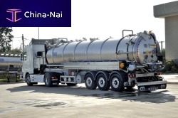 Silo semi-trailer ADR5-axlefor hazardous materialshydraulic