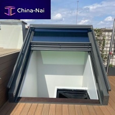 Roof hatch rectangularglassthermal break