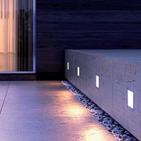 Recessed wall light fixture ALADINLEDsquareIP65