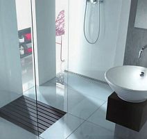Stainless steel linear shower drain SHOWER CHANNELScontemporary