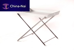 Contemporary side table MIAMImetaloakMDF