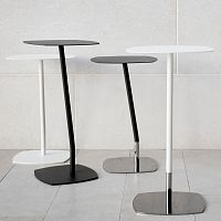 Contemporary side table ADDsteelpowder-coated steelchrome steel base