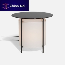 Contemporary side table Andonlavametal baseround