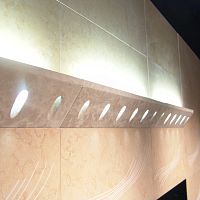 Contemporary wall light CORNICE LUMINOSAindoormarblenatural stone
