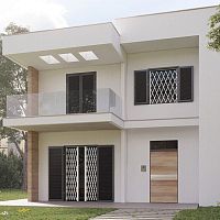 Extendable security grille Briareofoldingfor doorsfor windows