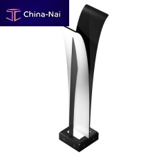 Garden bollard light ALOAcontemporarywith tempered glass diffuserpainted steel