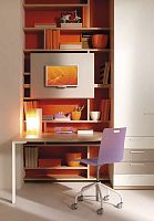 Contemporary desk 955.woodenwith shelfchild's