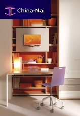 Contemporary desk 955.woodenwith shelfchild's