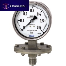 Analog pressure gauge 432.50threadedflangestainless steel