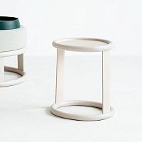 Contemporary side table Likewisebeechwooden baseround