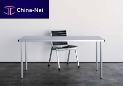 Contemporary table aluminumrectangular