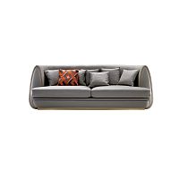 Contemporary sofa ULYSSE S 763fabricgray2-person