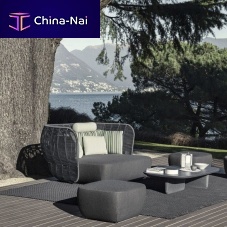 Contemporary pouf Bayfabricrectangularupholstered