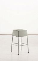 Contemporary stool FEX MAXmetal baseupholsteredwhite