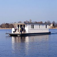 Inboard houseboat H2home 1150outboardcanalsundeck