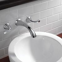 Double-handle washbasin mixer tap ADDISON® : 3592LF-WLwall-mountedmetalbathroom
